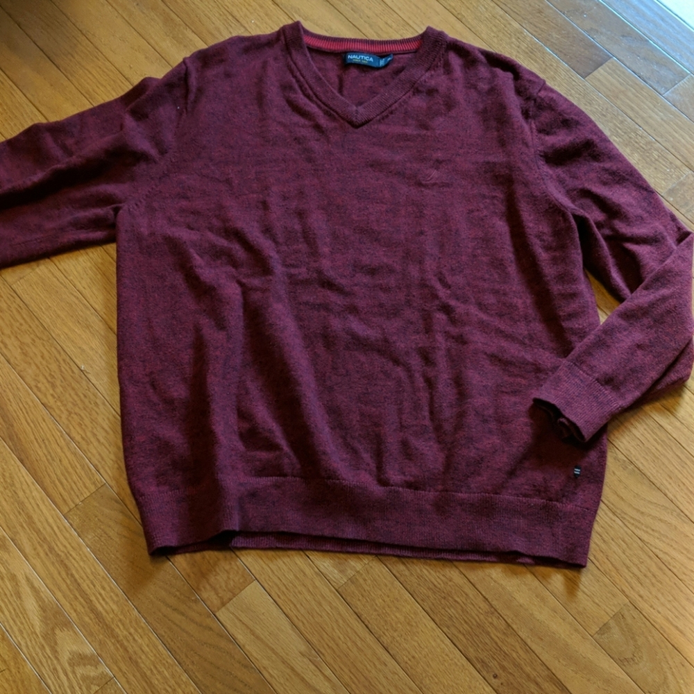 Nautica v-neck cotton sweater